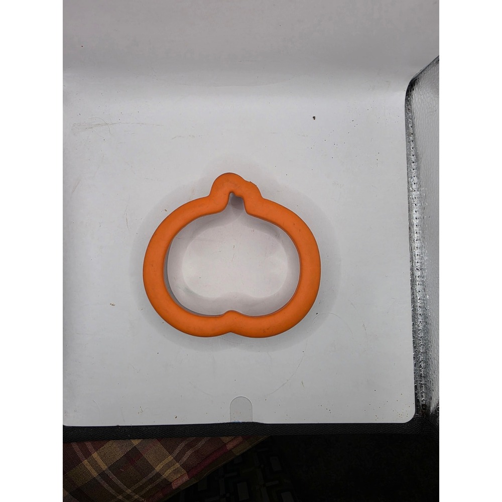 Orange Pumpkin Cookie Cutter Plastic Autumn Halloween Baking Mold